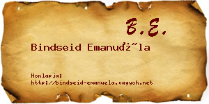 Bindseid Emanuéla névjegykártya