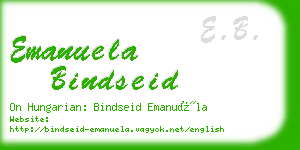emanuela bindseid business card